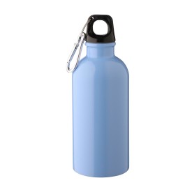 Sable enkelwandige fles 400ml - gerecycled RVS - met karabijnhaak