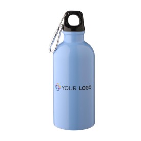 Sable enkelwandige fles 400ml - gerecycled RVS - met karabijnhaak