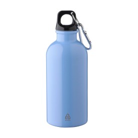 Sable enkelwandige fles 400ml - gerecycled RVS - met karabijnhaak