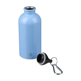 Sable enkelwandige fles 400ml - gerecycled RVS - met karabijnhaak