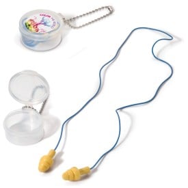 Safety oordopjes - geluidsreductie 20-25 dB - met koord - in opbergdoosje