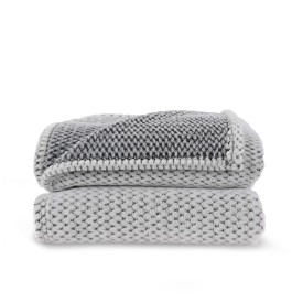 Sagaform Anni R-PET fleece deken-Grijs