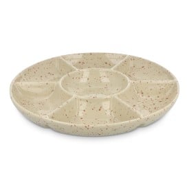 Sagaform Ditte Keramische Ronde Serveerschaal - steengoed - 26cm