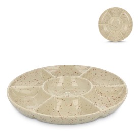 Sagaform Ditte Keramische Ronde Serveerschaal - steengoed - 26cm