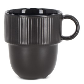 Sagaform Inka mok met oor 270ml-Zwart