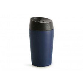 Sagaform Loke dubbelwandige mok gekleurde Coating 240ml-Donker blauw