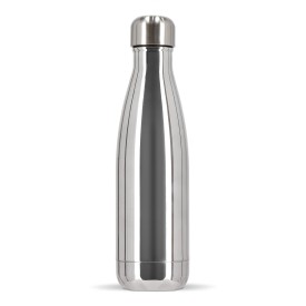 Sagaform Nils stalen fles Chroom 500 ml-Chroom