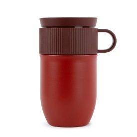 Sagaform Ted isolatie mok, 280ml lekvrij en vaatwasserbestendig-Donker rood
