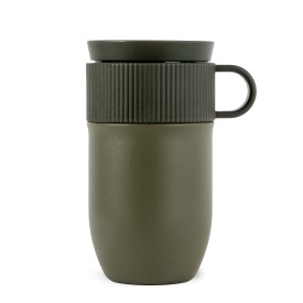 Sagaform Ted isolatie mok, 280ml lekvrij en vaatwasserbestendig-Dried green