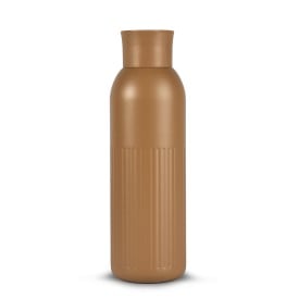Sagaform Tekla Push stalen fles met druk dop gerecycled) 500 ml-Bruin