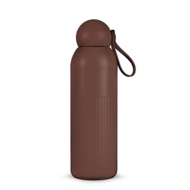 Sagaform Tekla stalen fles (gerecycled) 500 ml-Deep mauve