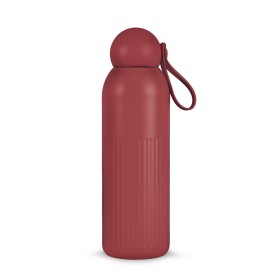 Sagaform Tekla stalen fles (gerecycled) 500 ml-Donker rood