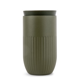 Sagaform Tova isolatie mok, 320 ml lekvrij en vaatwasserbestendig-Dried green