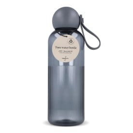 Sagaform Ture waterfles 600 ml-Transparant donker grijs