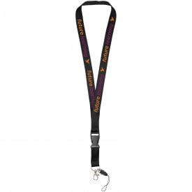 Sagan telefoonkoord - polyester - 20 mm - karabijnhaak - afneembare gesp