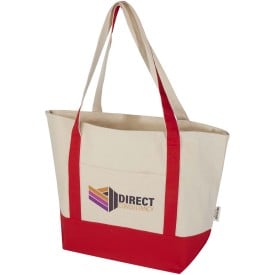 Sam draagtas van 320 g/m² GRS gerecycled katoen-Rood, naturel