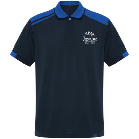 Samurai 160 g/m2 unisex antibacteriële polo met korte mouwen -Marineblauw, koningsblauw