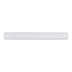 Schaal liniaal - kunststof - 30 cm - 4 schalen