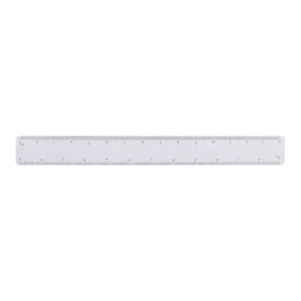 Schaal liniaal - kunststof - 30 cm - 4 schalen