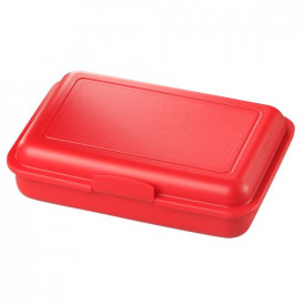 Broodtrommel Schoolbox Junior-1 kleur-Rood, #e10c13