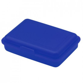 Broodtrommel Schoolbox Junior-1 kleur-Trend Blauw, #1d8bce