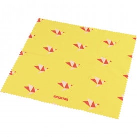 Schoonmaakdoekje groot 17x18 cm - satijn polyester 165g/m2 - 1 zijde all over print