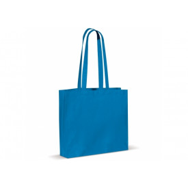 Schoudertas katoen Oekotex-Licht blauw