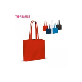 Katoenen shopper - katoen - 140g/m²- 40 x 35 x 10 cm - Oeko-tex - blokbodem en zijvouw