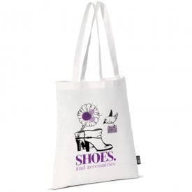 Schoudertas Non Woven - Wit - Lange Hengsels