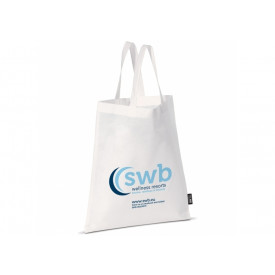 Schoudertas Non Woven - Wit - Korte Hengsels