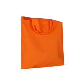 Schoudertas OEKO-TEX® gekleurd kort 140g/m² 38x42 cm-Oranje