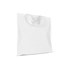 Schoudertas OEKO-TEX® gekleurd kort 140g/m² 38x42 cm-Wit