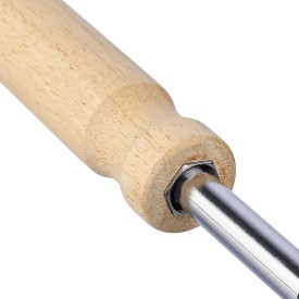 Schroevendraaierset - rubberhout - 4 magnetische bits - in doos