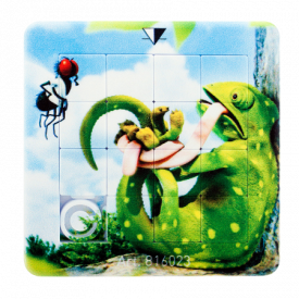 Schuifpuzzel vierkant 75x75 mm DIGITAALPRINT tot full colour-Wit
