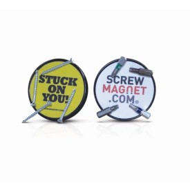 Screwmagnet 67 mm - metaal en kunststof - met clip - in doosje