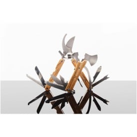 SCX.design T32 multitoolset - hout en RVS - 10 en 6 functies
