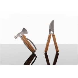 SCX.design T32 multitoolset - hout en RVS - 10 en 6 functies