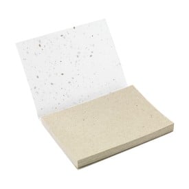 Memoblok - graspapier - 50 memo's - 7,2 x 10 cm