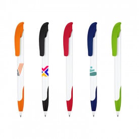 Senator Challenger basic balpen - kunststof - zwarte, blauwe inkt - softgrip - polished