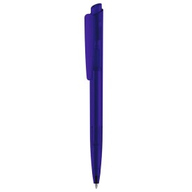 Senator Dart balpen - kunststof - zwarte, blauwe inkt - transparant - polished clip