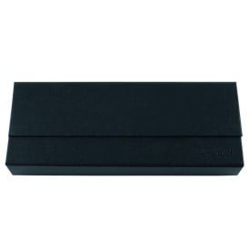 Senator Image black line set - metaal - blauwe inkt - roller balpen en balpen - geschenkverpakking