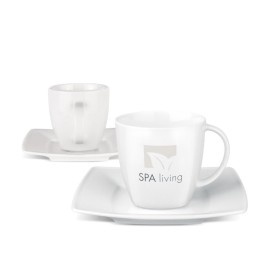 Senator Maxim koffieset - porselein - wit - 200ml kopje en schoteltje
