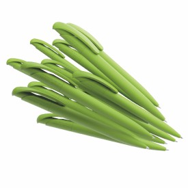 Senator Nature Plus balpen - gerecycled biokunststof - zwarte, blauwe inkt - polished