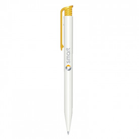 Super Hit balpen full color (prijs incl. opdruk)-Wit / geel