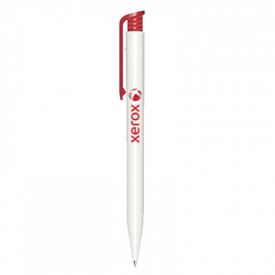 Super Hit balpen full color (prijs incl. opdruk)-Wit / rood