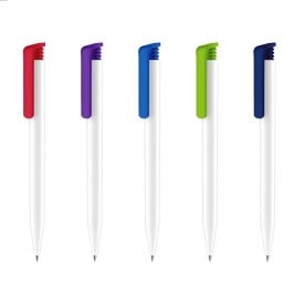Senator Super Hit basic balpen - kunststof - zwarte, blauwe inkt - polished