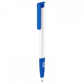 Senator Super Hit Polished basic + softgrip-Wit / lichtblauw