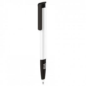 Senator Super Hit Polished basic + softgrip-Wit / zwart