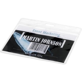 Badgehouder - 6.7 x 9.4 cm - PVC - transparant
