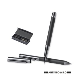 Tengluk pennenset - metaal - blauwe inkt - balpen en rollerbalpen - geschenkverpakking